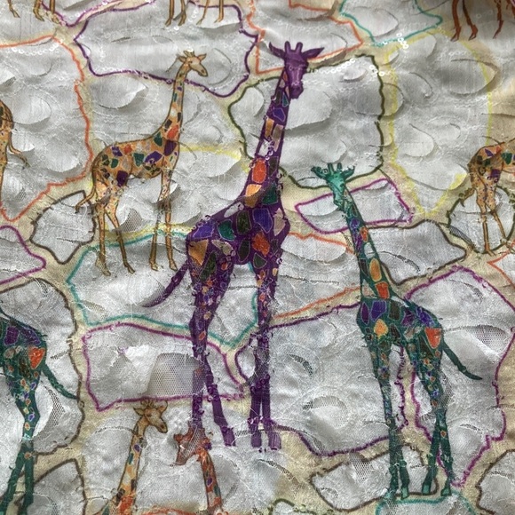 Purificacion Garcia White and Multicolor Top - Picture 5 of 5